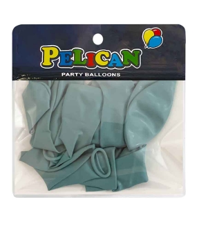 Кульки Pelican 10 '(26 см) вінтажний  пастельно  бірюзовий , 10 шт/уп Зелений Pelican (811080)