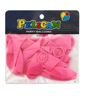 Кульки Pelican 10 '(26 см) пастель  рожевий яскравий, 10 шт/уп Рожевий Pelican (811009)