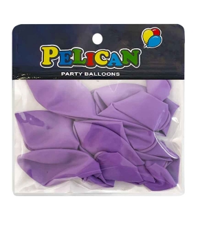 Кульки Pelican 10 '(26 см) пастель  бузковий, 10 шт/уп Фіолетовий Pelican (811011)