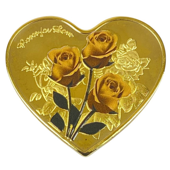 Монета-сувенир Roses of love, 4см в капсуле (Cs - 1008)
