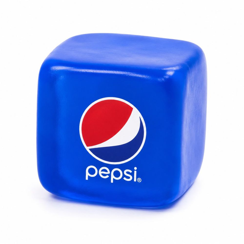 Сквіш антистресс кубік льоду 5см PEPSI Блакитний Без бренду (712445)