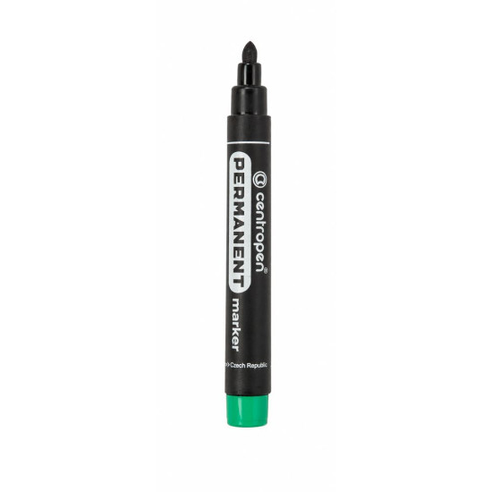 Маркер Centropen  круглый  зелёный (8566 зелёный)