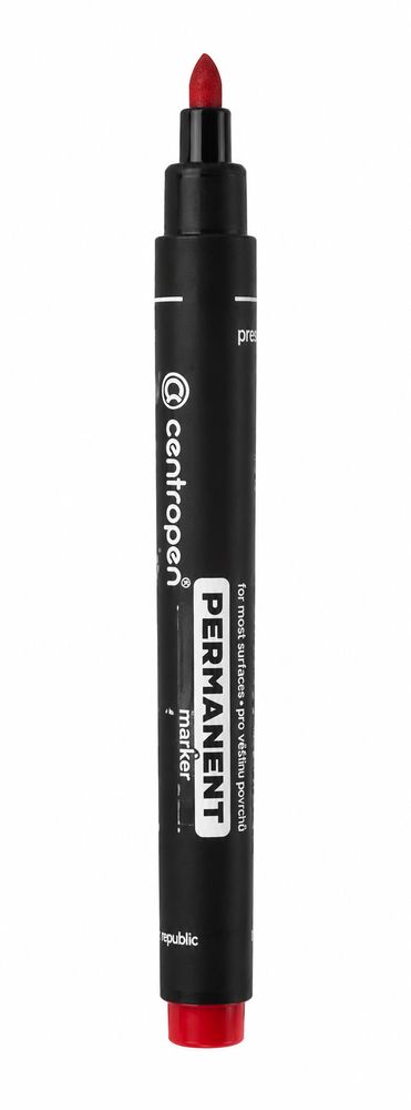 Маркер круглий  Centropen  червоний (8566 красный)