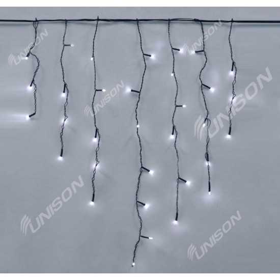 Штора-дождик КОНУС 120 LED черн / пер 3м * 0.6м, белый (1571-03)