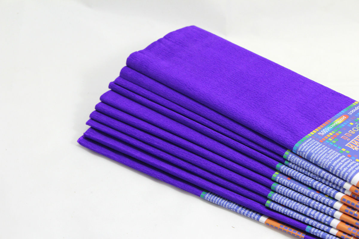 Креп-бумага 35% - 50х200см, 20г/м2 - тёмно-фиолетовая, KR35-8025 (KR35-8025)