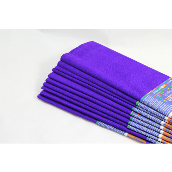 Креп-бумага 35% - 50х200см, 20г/м2 - тёмно-фиолетовая, KR35-8025 (KR35-8025)