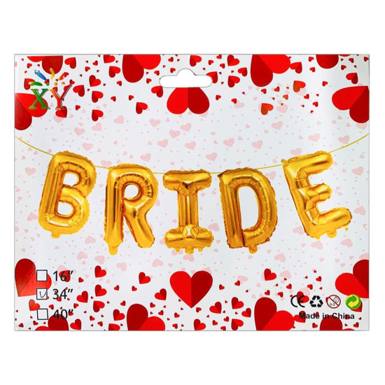 Набор из 5 шариков, Bride 34 "Золото Золотой Pelican (837251)