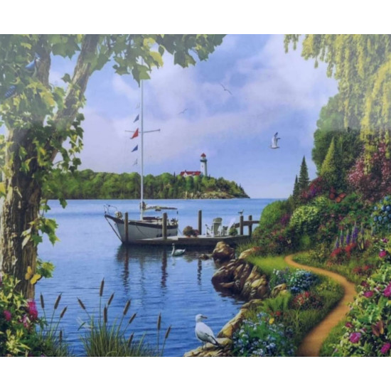 Картина за номерами 30*40см "Пейзаж" OPP (полотно на рамі фарб. пензля.)1846EKTL_O (1846EKTL_O)