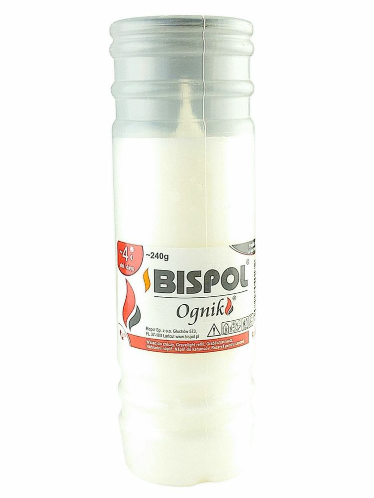 Свеча парафиновая Bispol Ognik, время горения 96часов Unison (WP-4)