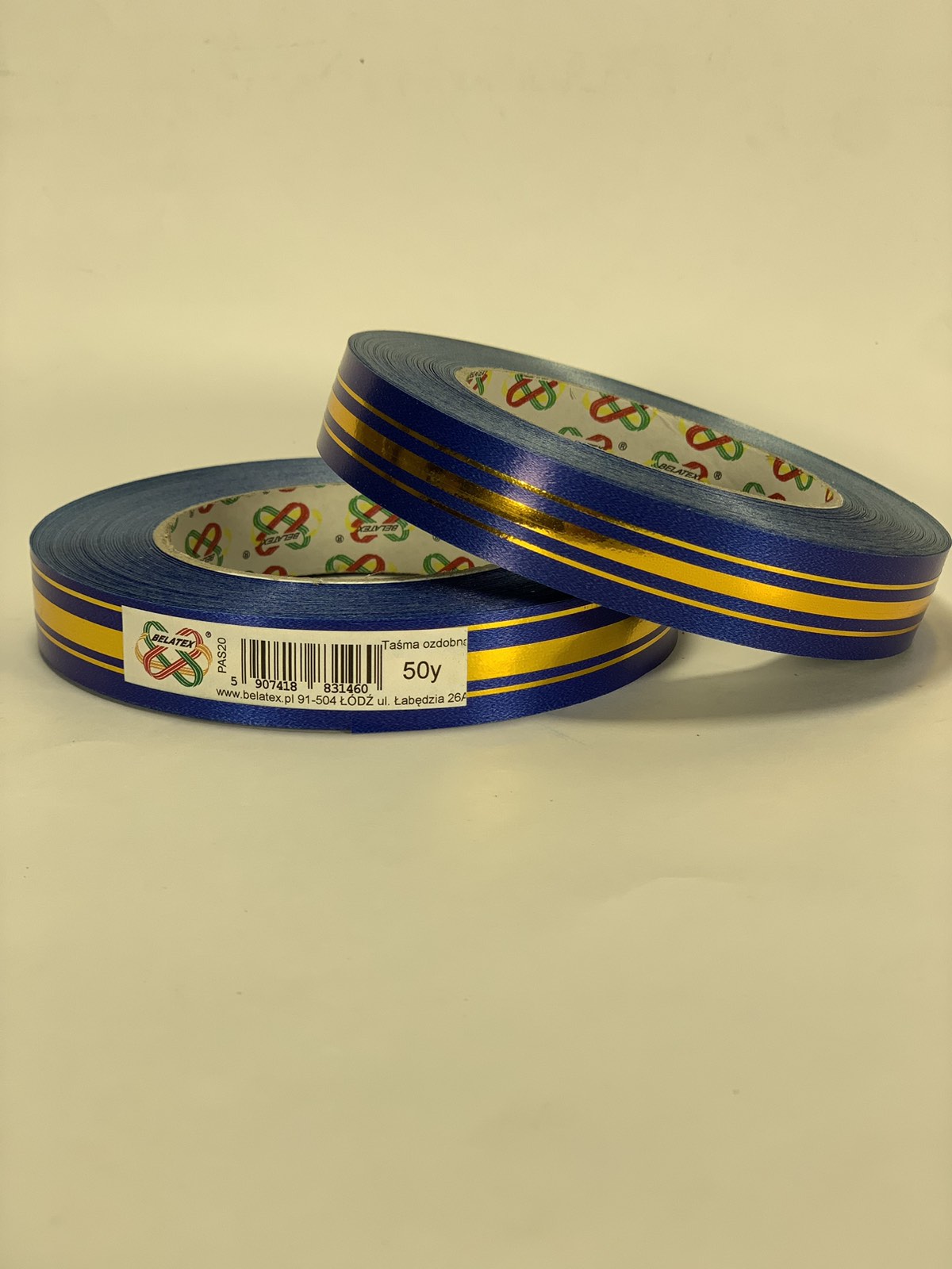 Лента пластиковая 2см х 45м Синий Unison (PAS20 -dark blue)