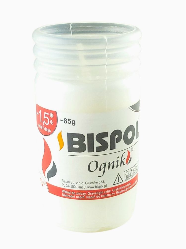 Свеча парафиновая Bispol Ognik, время горения 36часов Unison (WP-0)