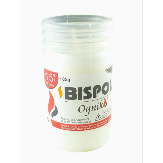 Свеча парафиновая Bispol Ognik, время горения 36часов Unison (WP-0)