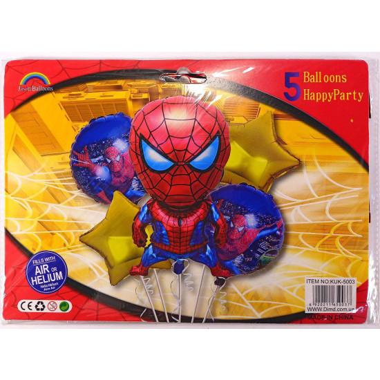 Набір з 5 кульок, "Spider man" Різнокольоровий (836916-5003)