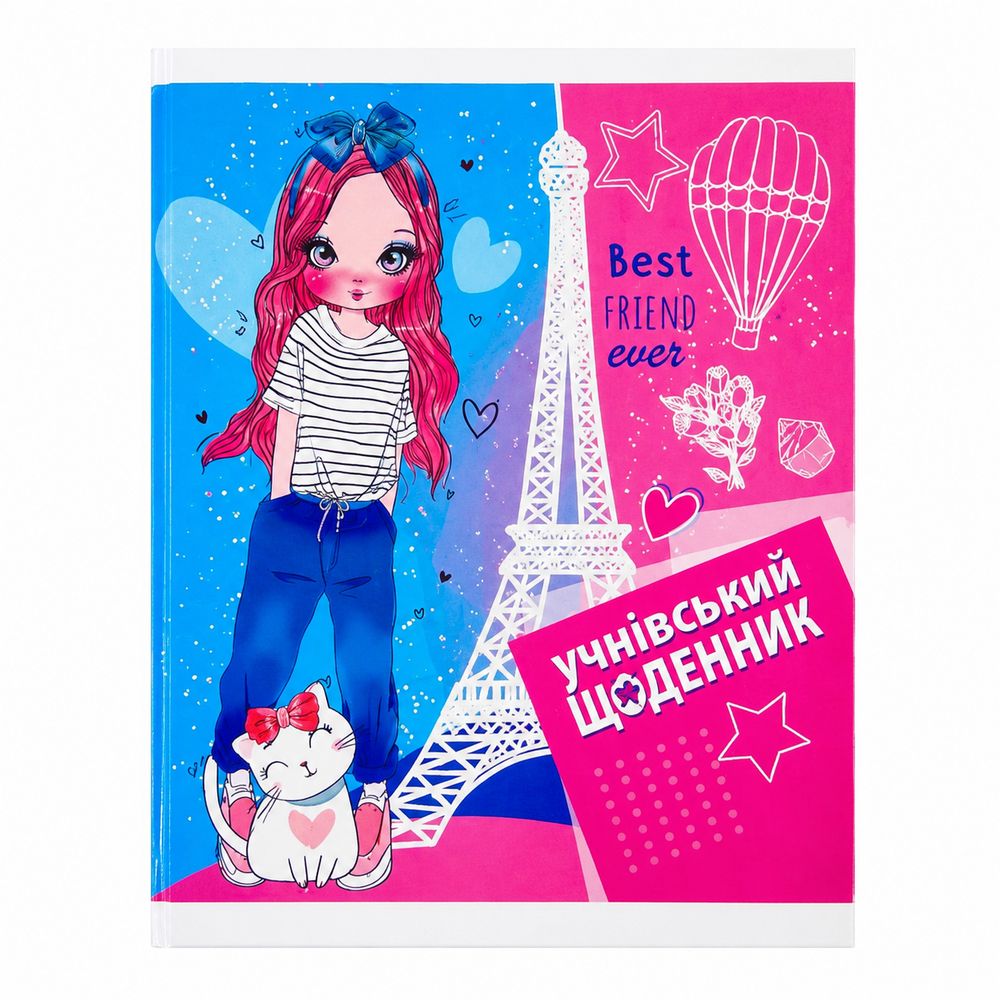 Щоденник на скобі м`яка обкладинка офсетний папір 60 г/м² Різнокольоровий Unison (18В-001)