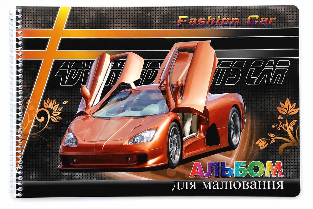 Альбом 30 л глиттер А4 спираль офсетная бумага 100 г/м² Unison (Ал 003)