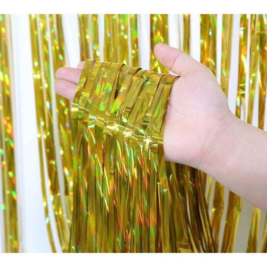 Фотозона лазерна 160 мкм, 2м х 1м,  Золото Золотий Без бренду (10141 Gold)