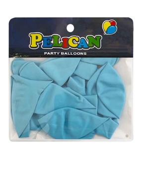 Кульки Pelican 10 '(26 см)  макарун блакитний, 10 шт/уп Блакитний Pelican (811205)