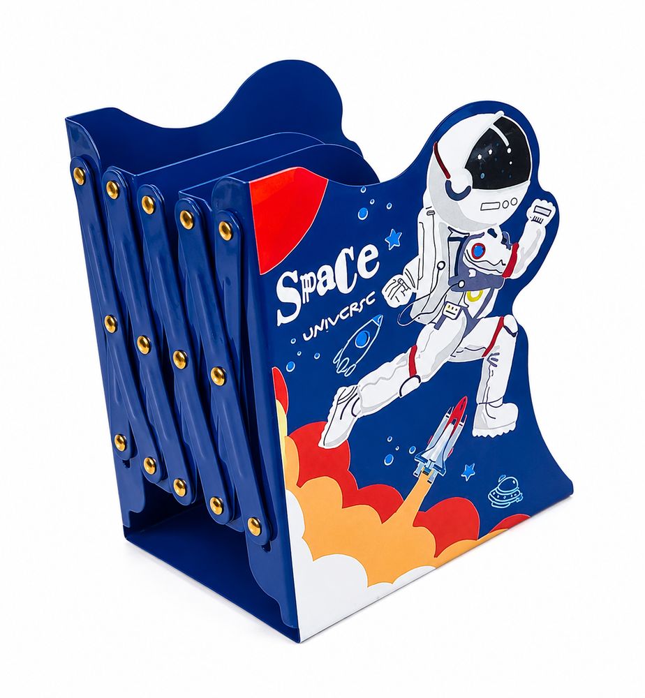 Подставка-держатель для книг металлическая "Spaceman" 20,8х18,8см, mix Разноцветный Unison (Q666-708-B)