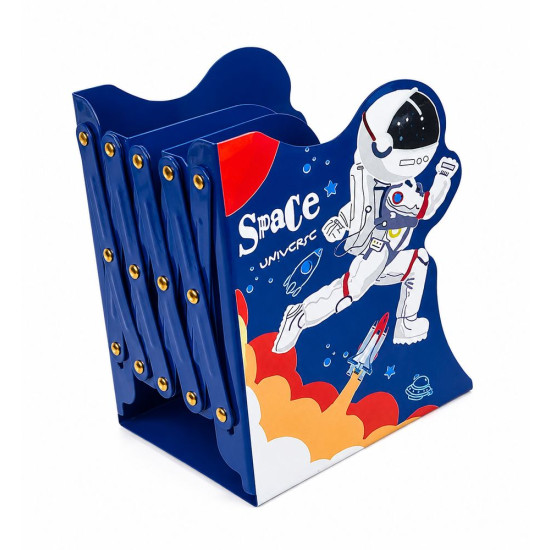 Подставка-держатель для книг металлическая "Spaceman" 20,8х18,8см, mix Разноцветный Unison (Q666-708-B)
