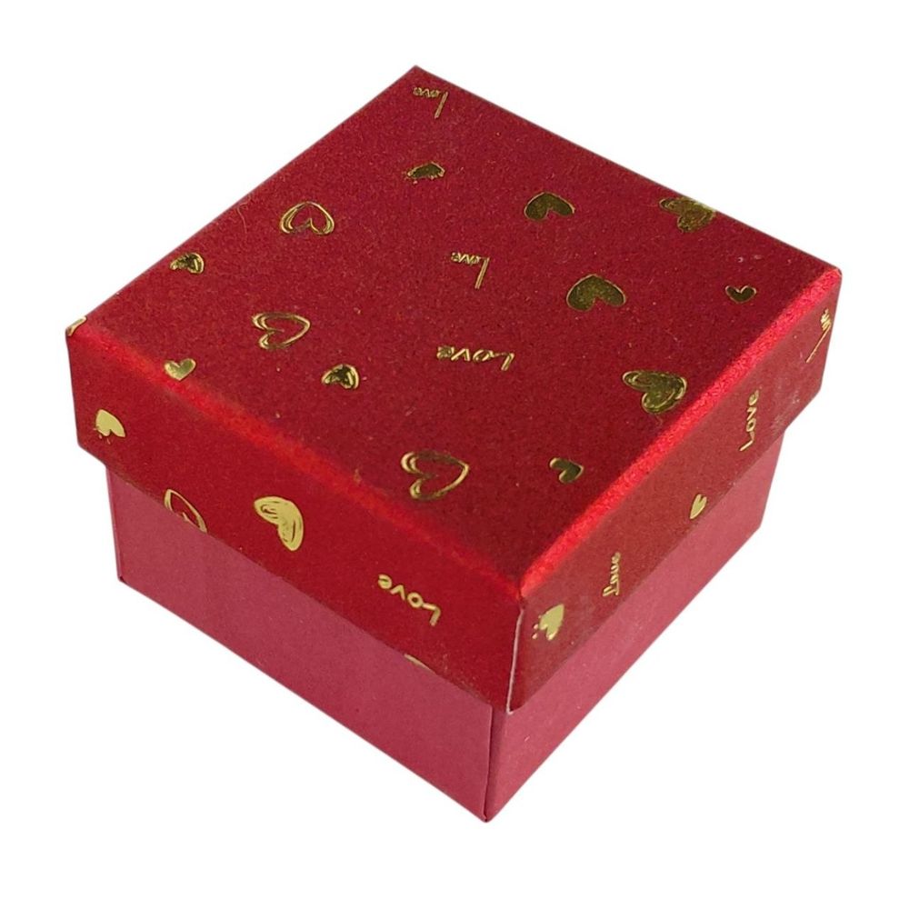 Подарочная коробка ювелирная 5 х 5 3,5см красная Красный Unison (J00321 red)