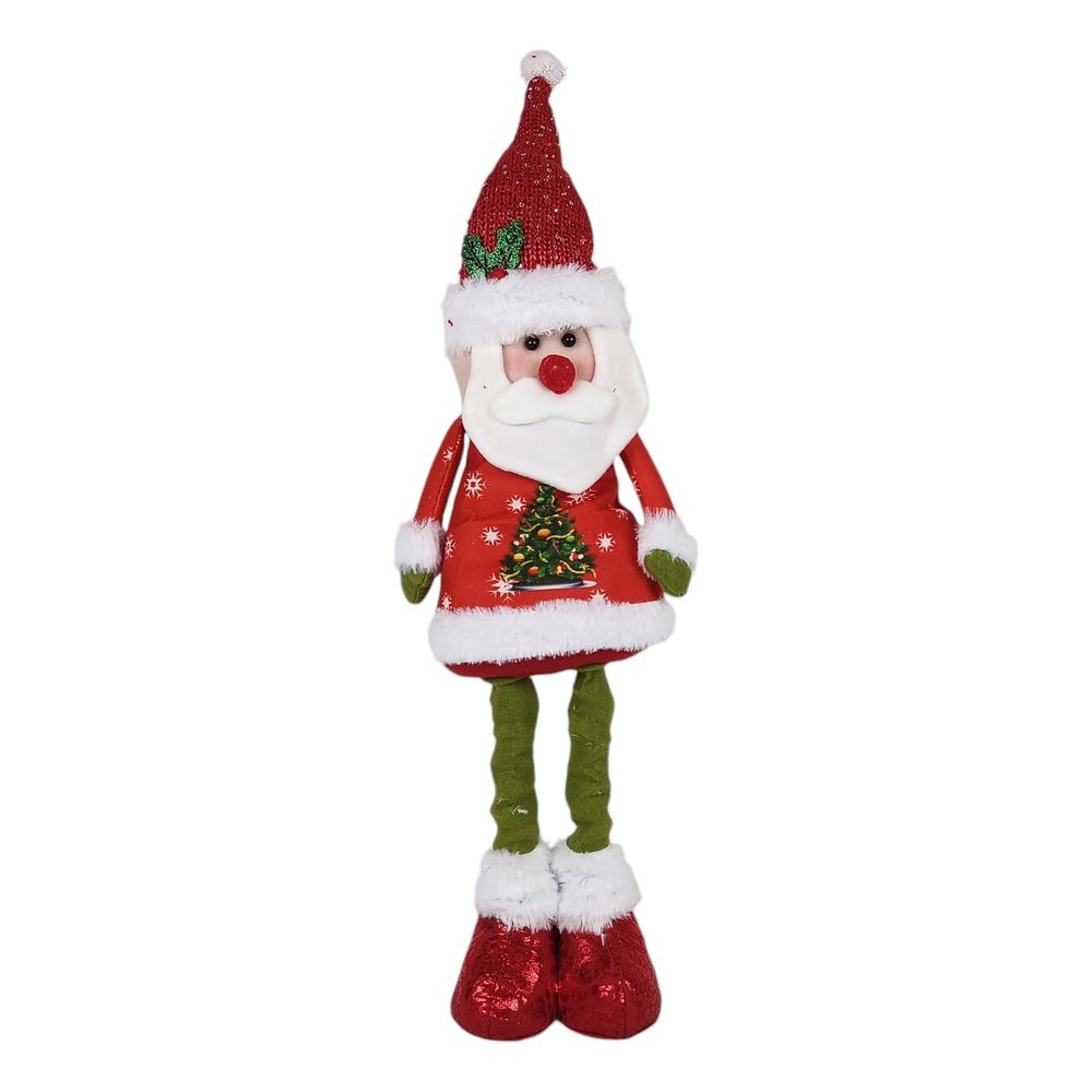 Іграшка м'яка з висувними ніжками 47-63см "Санта Клаус " Unison (92163 Santa Claus)