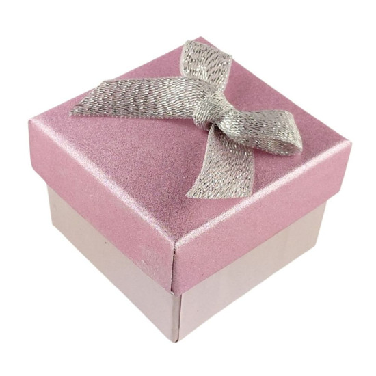 Подарункова коробка  ювелірна 5 х 5 3,5см рожева Рожевий Unison (J00319 pink)