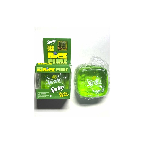 Сквіш антистресс кубік льоду 5см SPRITE Зелений Без бренду (712447)