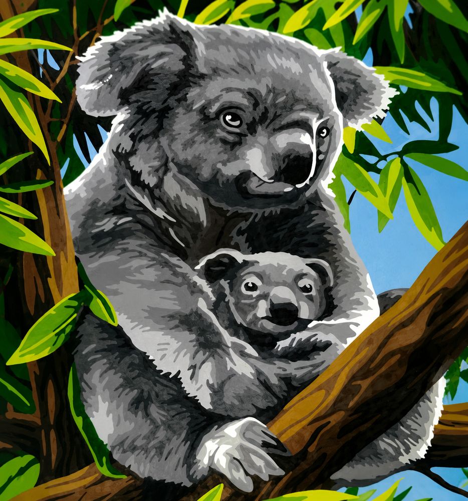 Картина за номерами "Коали" 40 * 50см (5083Y_B)