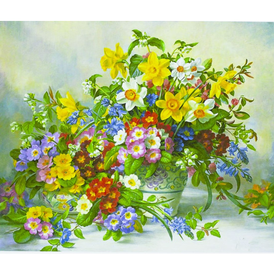 Картина за номерами "Букет" 40 * 50см, крас.-акрил, кисть-3шт. (5001)