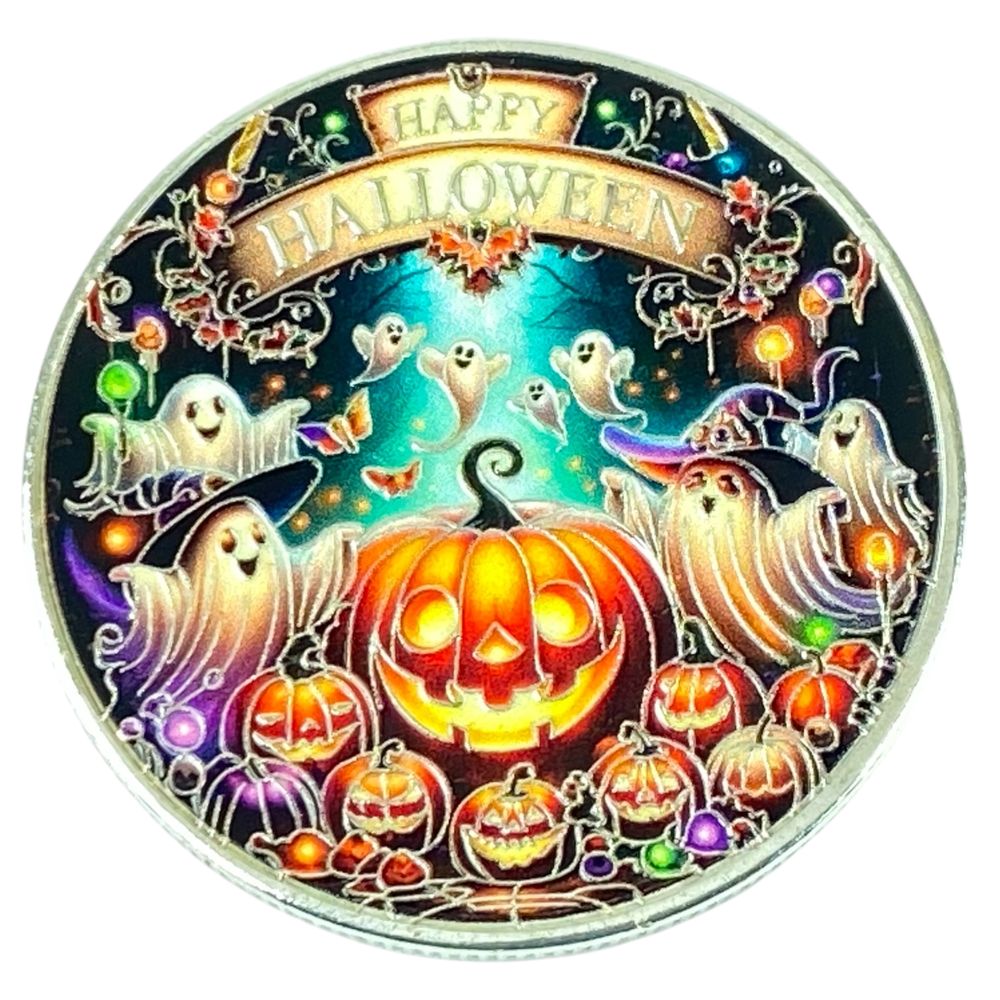 Монета-сувенир Happy Halloween, 4см в капсуле (Cs - 1020)