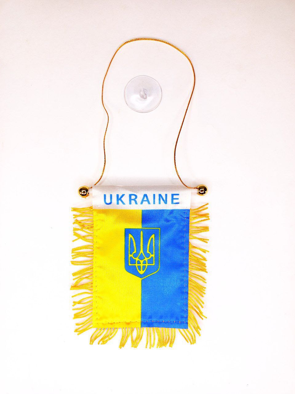 Вимпел прямокутний "Україна" 8*12см , на присосці (9053)
