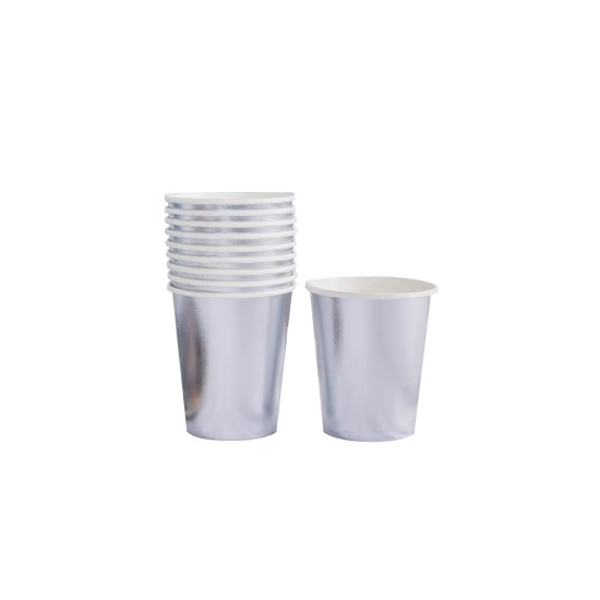 Стаканчики  паперові TM Pelican   "Срібний глянець" -  10шт Срібний Pelican (871420)