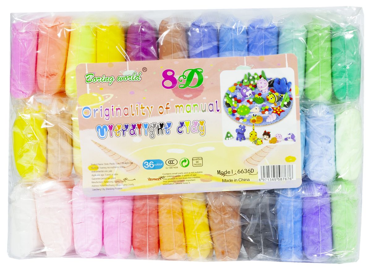 Масса для лепки  , 36 цвета х 15g  - в пакете 540г, 6036 (6036)