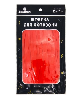 Фотозона  2м х 1м,  "Флуоресцентна" червона Червоний Pelican (872181)