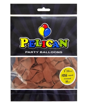 Шарики Pelican латексные 5"(13cm) винтажный медный, Pelican 50шт Красный Pelican (805056)
