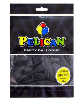 Шарики Pelican латексные 10" (25cm) винтажный сапфиро  синий, 50шт Синий Pelican (810084)