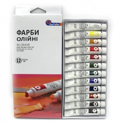 Фарби олійні «Basics» на 12 кольорів по 12 мл Різнокольоровий Josef Otten (EO1212C-3)
