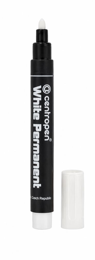 Маркер CENTROPEN Permanent White  2,5 мм білий (8586 белый)