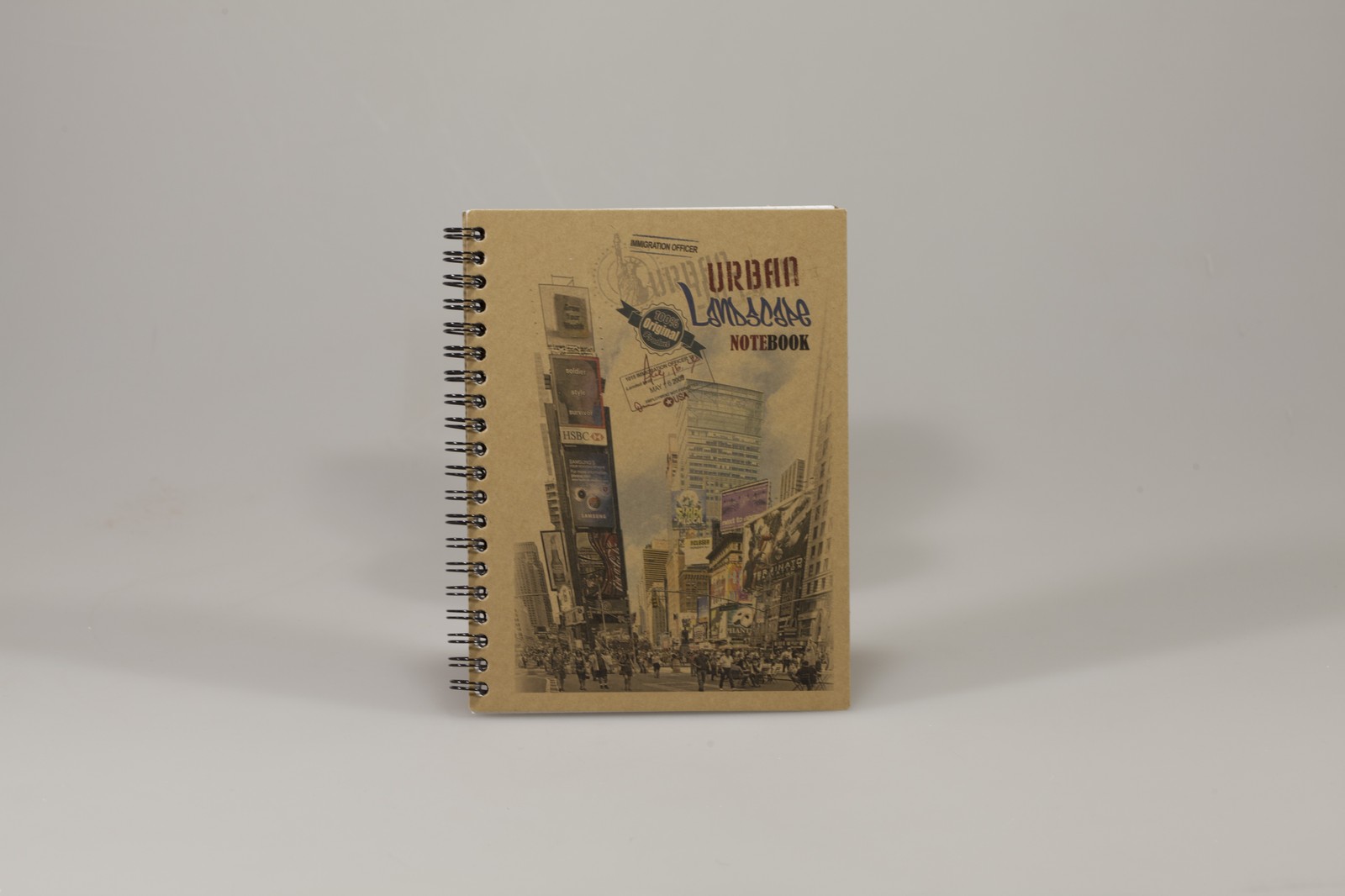 Книжка записна на спіралі KRAFT В6, 96 аркушів клітинка, з перфорацією,  KR6196K (KR6196K)