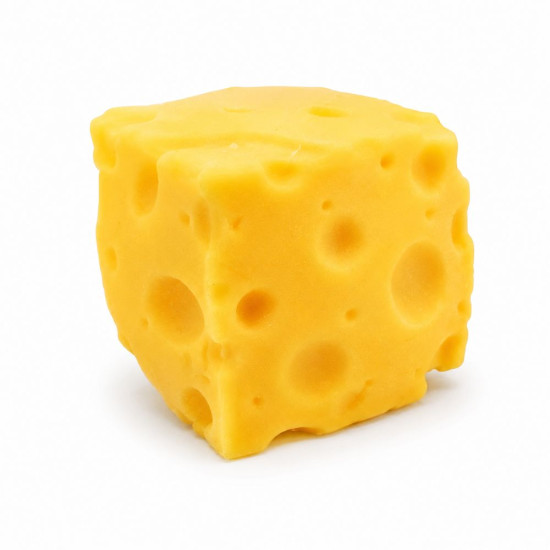 Сквіш антистресс Сир Кубик 5.5cm Жовтий, піна Жовтий Unison (712371-1)