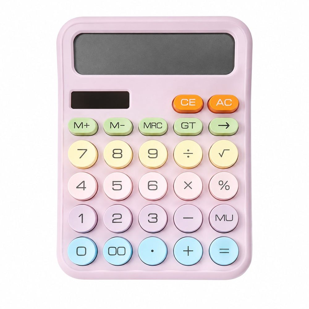 Калькулятор 12 х 16см, сонячний і батарейка (KK-2280)