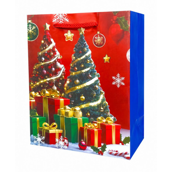 Пакет подарочный новогодний , 30 х 42,5 х 12cm 4 дизайна Unison (Y2200L)