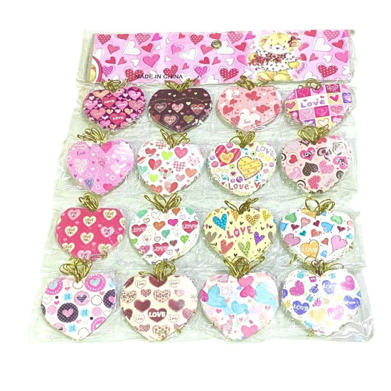 Открытки "Сердечки" 5,5 х 7см 128шт/уп (528)
