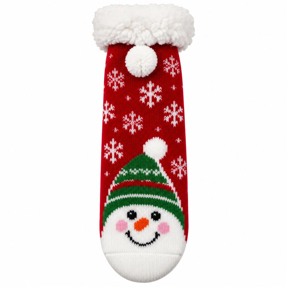 Шкарпетки з протиковзним покриттям, теплі Розмір 35-42 Unison (CP3257- snowman)