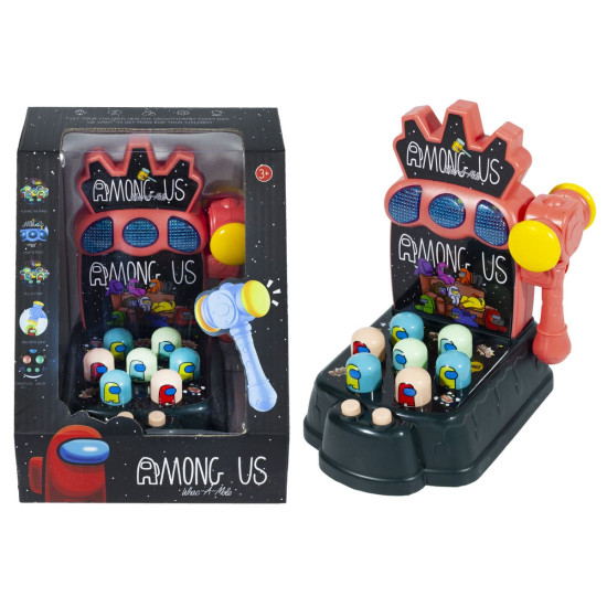 Игрушка музыкальная светящаясь с молоточком "Among us" 19 х 16 х 16см Unison (B-8801)