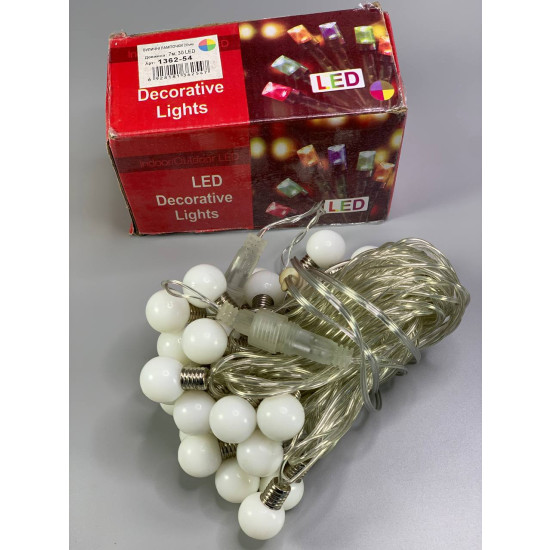ЛАМПОЧКИ 18мм 40 LED, 7м+ переходник, мульти Разноцветный Unison (1362-54)