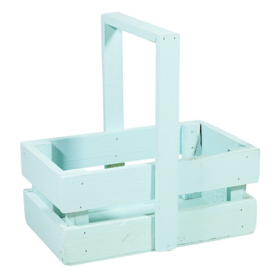 Ящик бирюза деревяный маленький BW-03 (BW-03 turquoise)