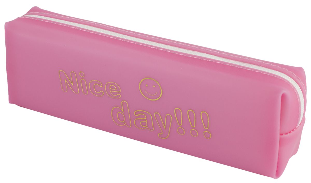 Пенал силикон. "Nice day" 19*5,5*4см, PVC, mix4 (1234)