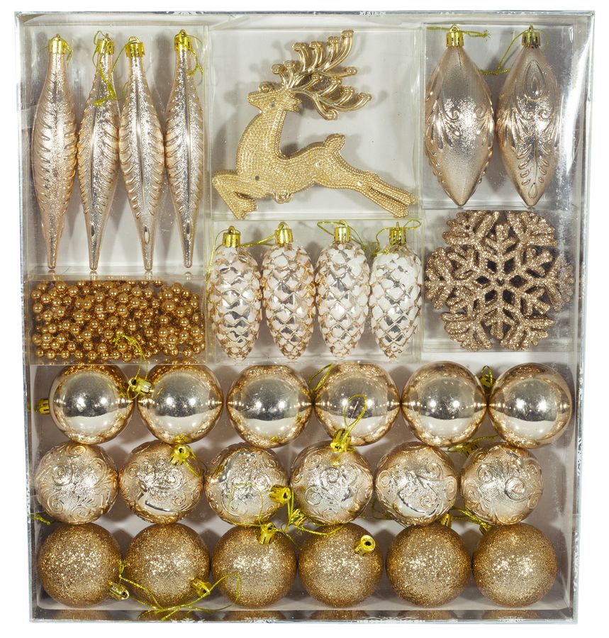 Набор подарочный шар."Present" 39шт, коробка, mix фигур (23LE)