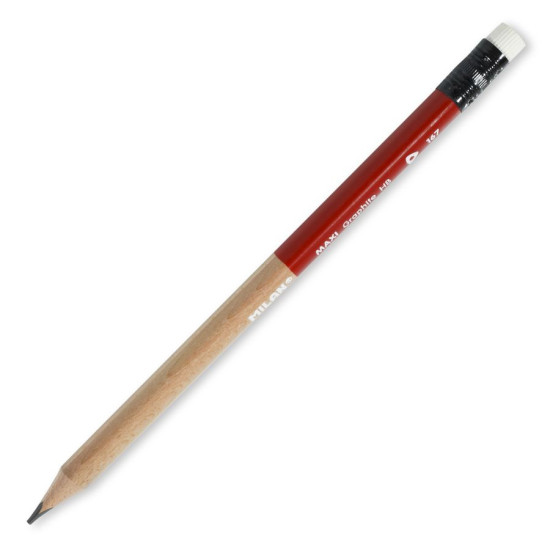Олівець трикут. простий з ласт.НВ "MAXI" D 3,5mm 07126712 ТМ "MILAN" (07126712)